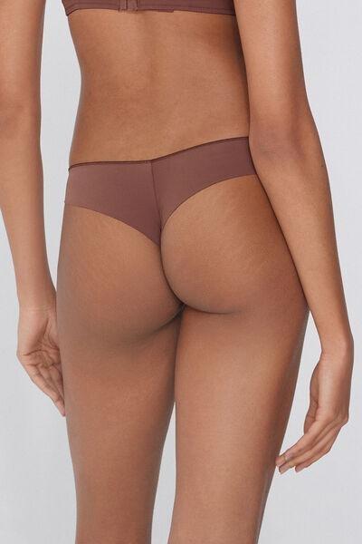 Caramel Recycled Microfibre Brazilian Briefs, 5701_304Y, medium