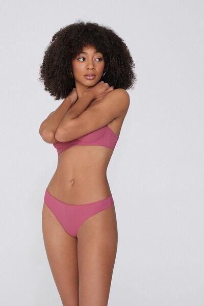 Pink Microfibre Brazilian Briefs, , large image number 1