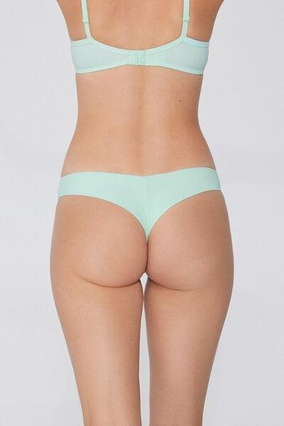 Blue Microfibre Brazilian Briefs, 5701_513W, large image number 2