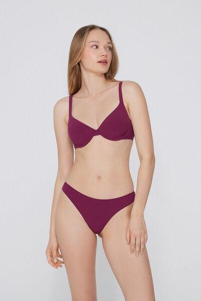 Burgundy Low-Waist Brazilian Briefs, 5701_719Y, large image number 1