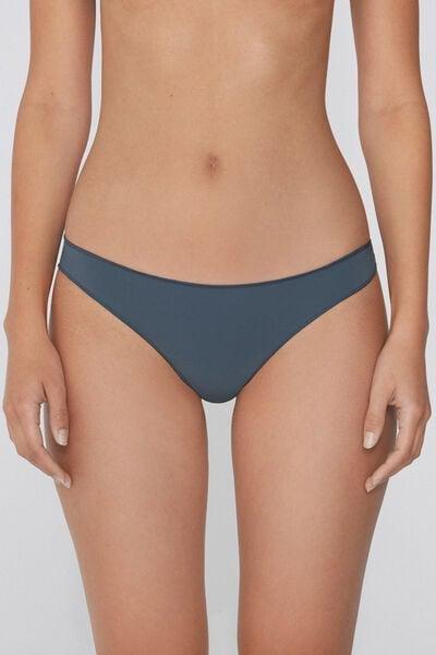 Grey Low-Waist Microfibre Brazilian Briefs, 5701_731Y, large image number 1