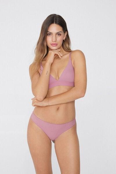 Pink Microfibre Brazilian Briefs, 5701_874W, large image number 0