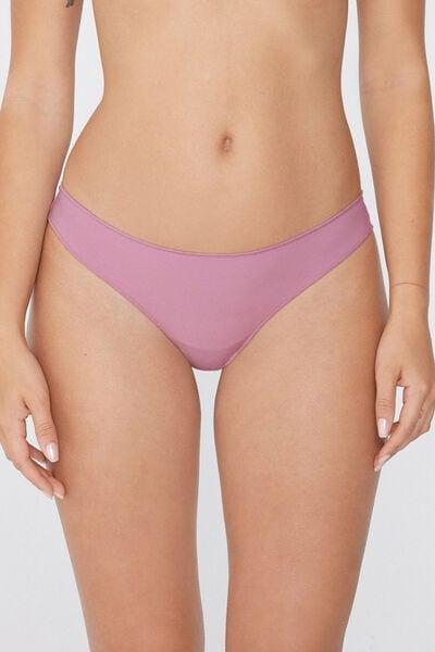 Pink Microfibre Brazilian Briefs, 5701_874W, large image number 1