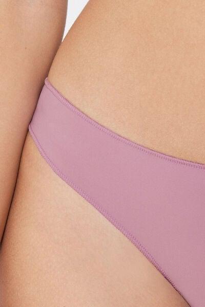Pink Microfibre Brazilian Briefs, 5701_874W, large image number 3