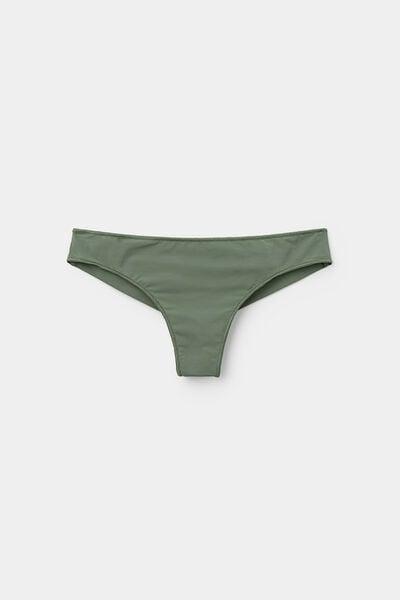 Green Microfibre Brazilian Briefs, 5701_920W, large image number 4