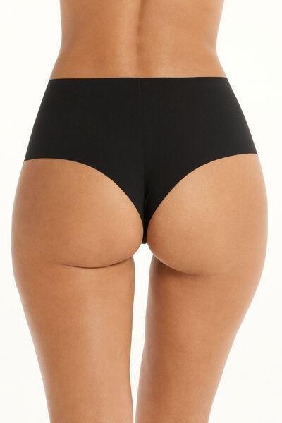 Black High-Waist Brazilian Briefs, , large image number 2
