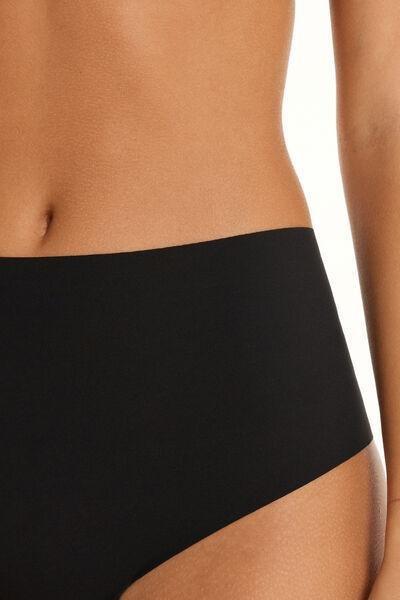Black High-Waist Brazilian Briefs, , large image number 3