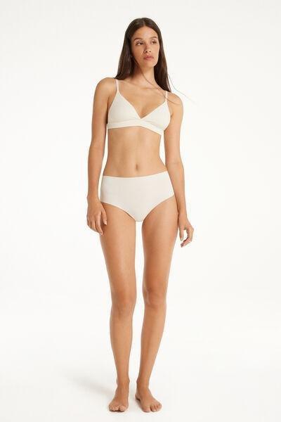 White High-Waist Brazilian Briefs, , large image number 1