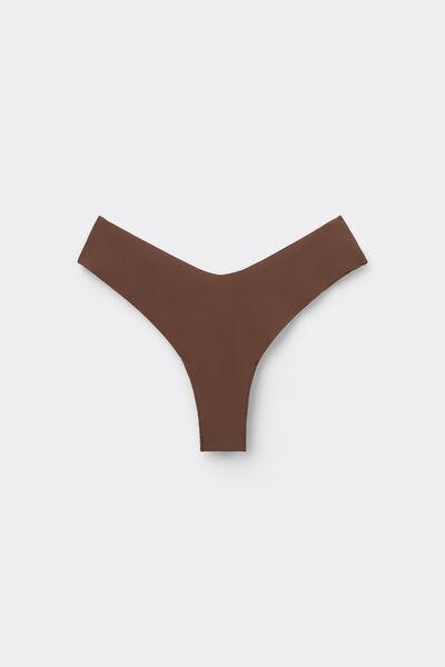 Brown Laser Cut Brazilian Briefs, , large image number 4
