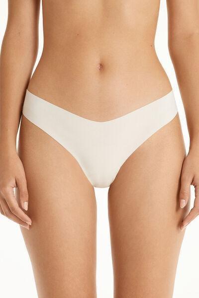 Cream High-Cut Brazilian Briefs, , large image number 1