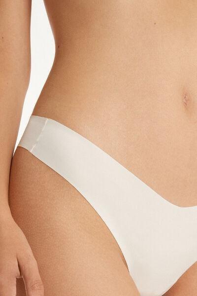 Cream High-Cut Brazilian Briefs, , large image number 2