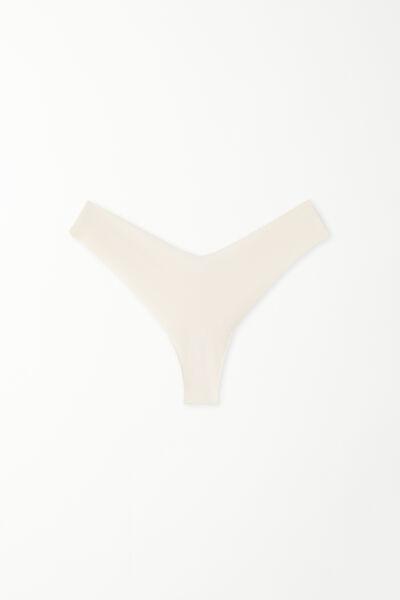 Cream High-Cut Brazilian Briefs, , large image number 4