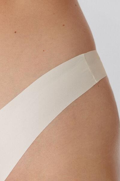 Cream High-Cut Brazilian Briefs, Ivory Cream, large image number 7