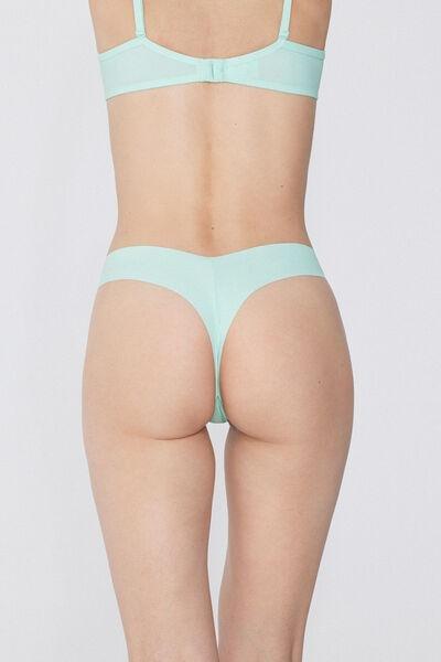 Blue High-Cut Brazilian Briefs, 5701_513W, large image number 2