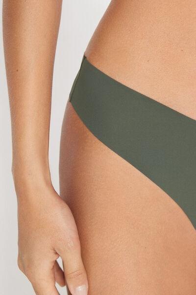 Green High-Leg Laser-Cut Recycled Microfibre Brazilian Briefs, 5701_578Z, medium