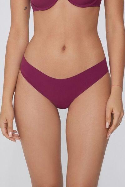 Burgundy High-Leg Laser-Cut Brazilian Briefs, 5701_719Y, large image number 1