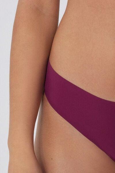 Burgundy High-Leg Laser-Cut Brazilian Briefs, 5701_719Y, large image number 3