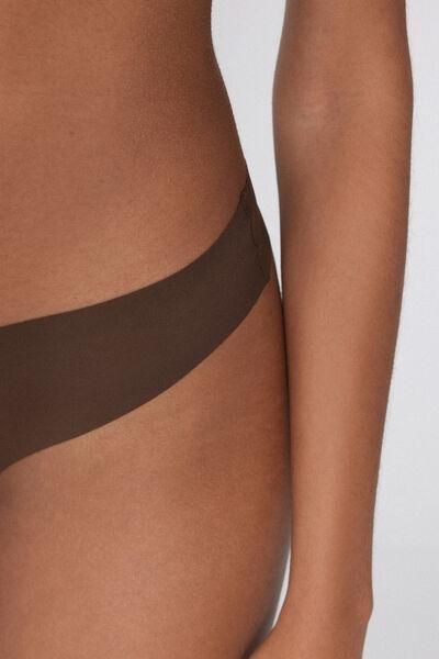 Brown High-Cut Brazilian Briefs, 5701_830W, large image number 3