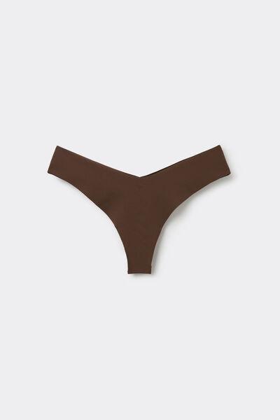Brown High-Cut Brazilian Briefs, 5701_830W, large image number 4