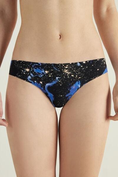 Black Printed Brazilian Briefs, , large image number 1