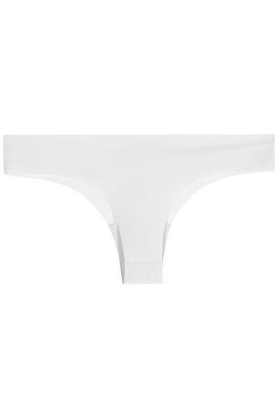 Tezenis - White Raw-Edge Microfibre Brazilian