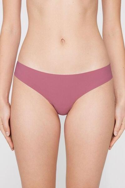 Pink Laser Cut Recycled Microfibre Brazilian Briefs, 5701_179Z, medium