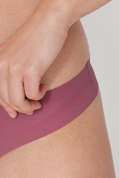 Pink Laser Cut Recycled Microfibre Brazilian Briefs, 5701_179Z, large image number 3