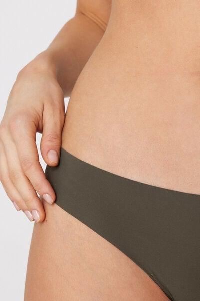 Green Laser Cut Recycled Microfibre Brazilian Briefs, 5701_226Z, large image number 3