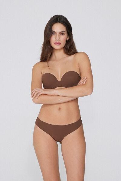 Brown Seamless Brazilian Panty, , large image number 1