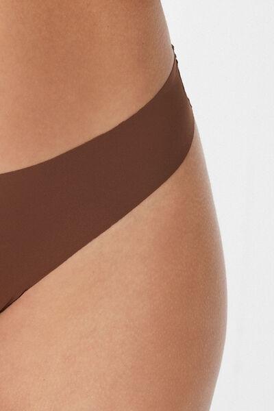 Brown Seamless Brazilian Panty, , large image number 3