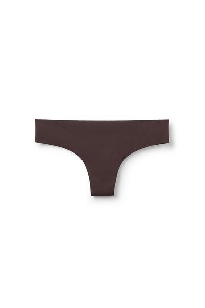 Brown Laser Cut Recycled Microfibre Brazilian Briefs, 5701_680Z, large image number 1