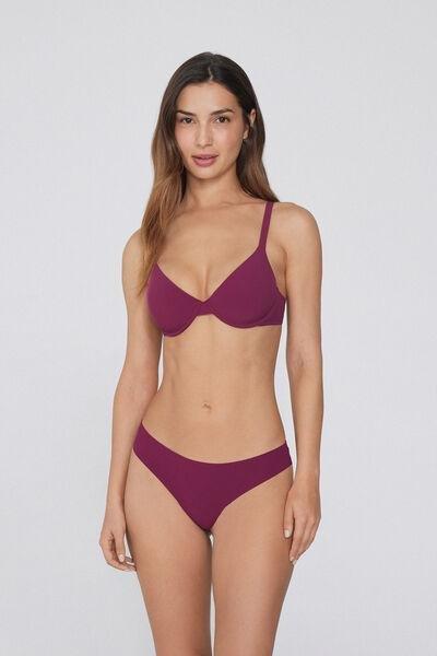 Burgundy Laser Cut Brazilian Briefs, 5701_719Y, large image number 1