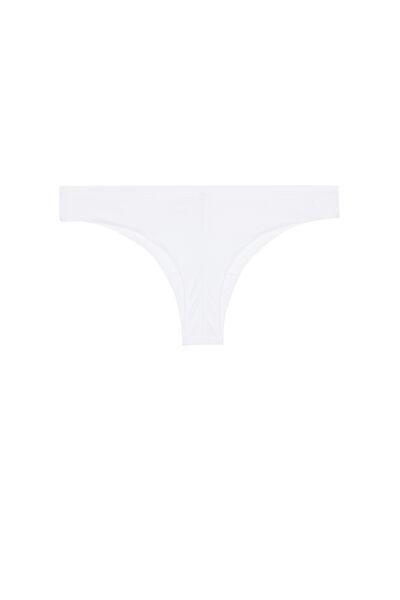 White Cotton Brazilian Briefs, , large image number 5