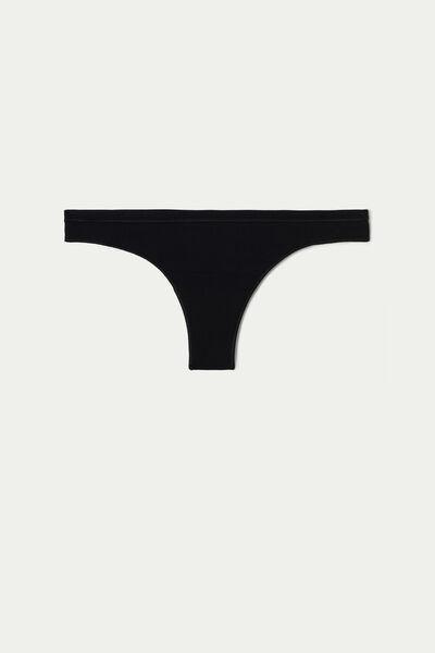 Black Cotton Brazilian Briefs, , large image number 4