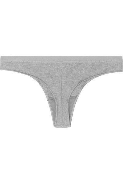 Grey Cotton Brazilian Briefs, , large image number 5