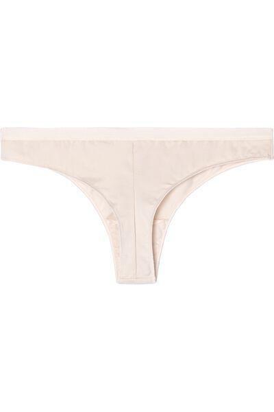 Cream Cotton Brazilian Briefs, , large image number 5