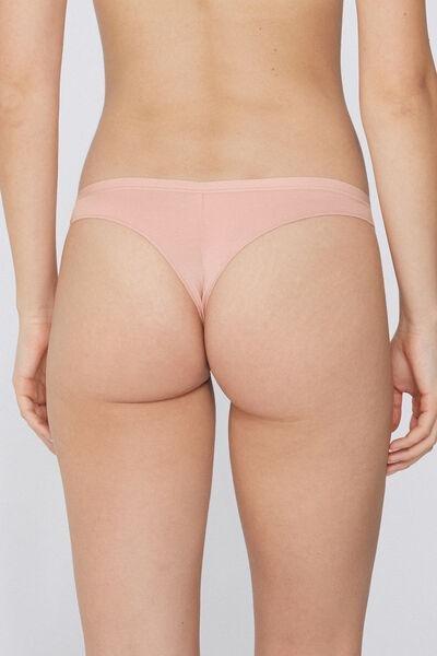 Pink Low Waist Brazilian Panties, 5701_313Y, large image number 2