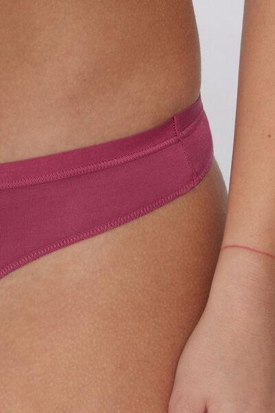 Purple Plain Colour Brazilian Panty, , large image number 3