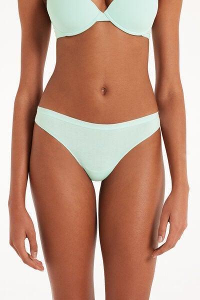 Green Cotton Brazilian Briefs, 5701_513W, large image number 1