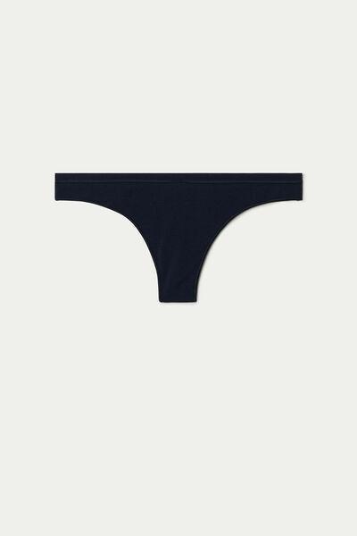Blue Cotton Brazilian Briefs, , large image number 4