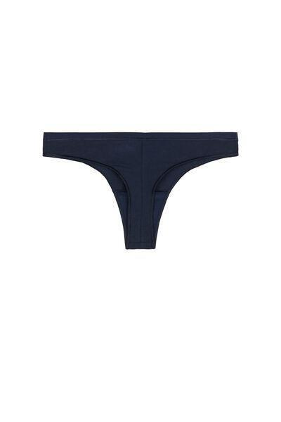 Blue Cotton Brazilian Briefs, , large image number 5