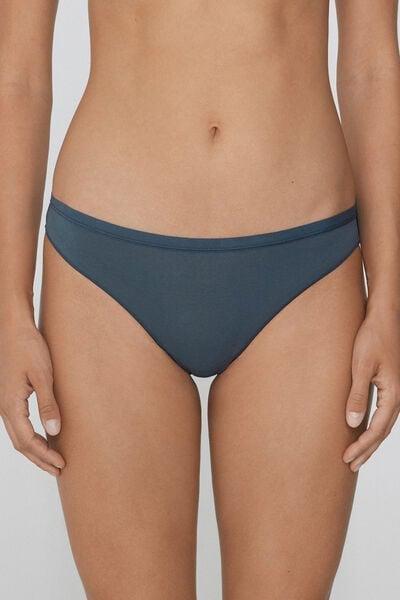 Grey Low-Rise Cotton Brazilian Briefs, 5701_731Y, large image number 1
