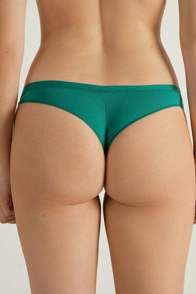 Red Bow-Detail Brazilian Bikini Bottoms, 5701_916U, large image number 2