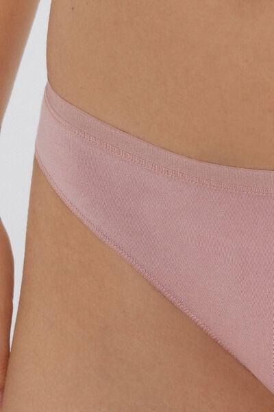 Pink Low Waist Cotton Brazilian Briefs, 5701_946Y, medium