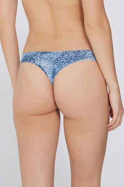 Blue Printed Brazilian Brief, , large image number 2