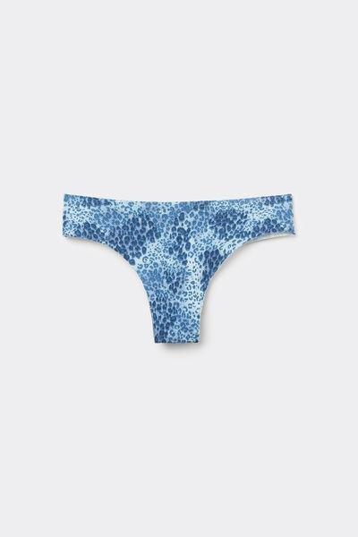 Blue Printed Brazilian Brief, , large image number 4