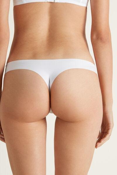 White Seamless Brazilian Briefs, , large image number 2
