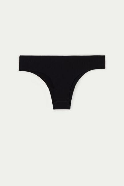 Black Seamless Brazilian Briefs, , large image number 4