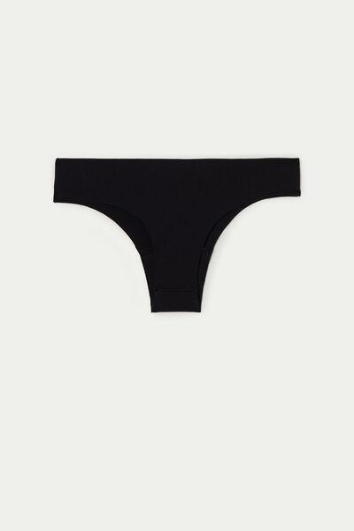 Tezenis - Black Seamless Brazilian Cotton Briefs