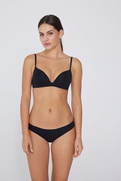 Black Seamless Brazilian Briefs, Black, large image number 7